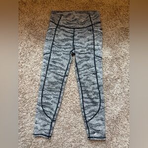 all in motion Heathered Gray Patterned Kids Leggings